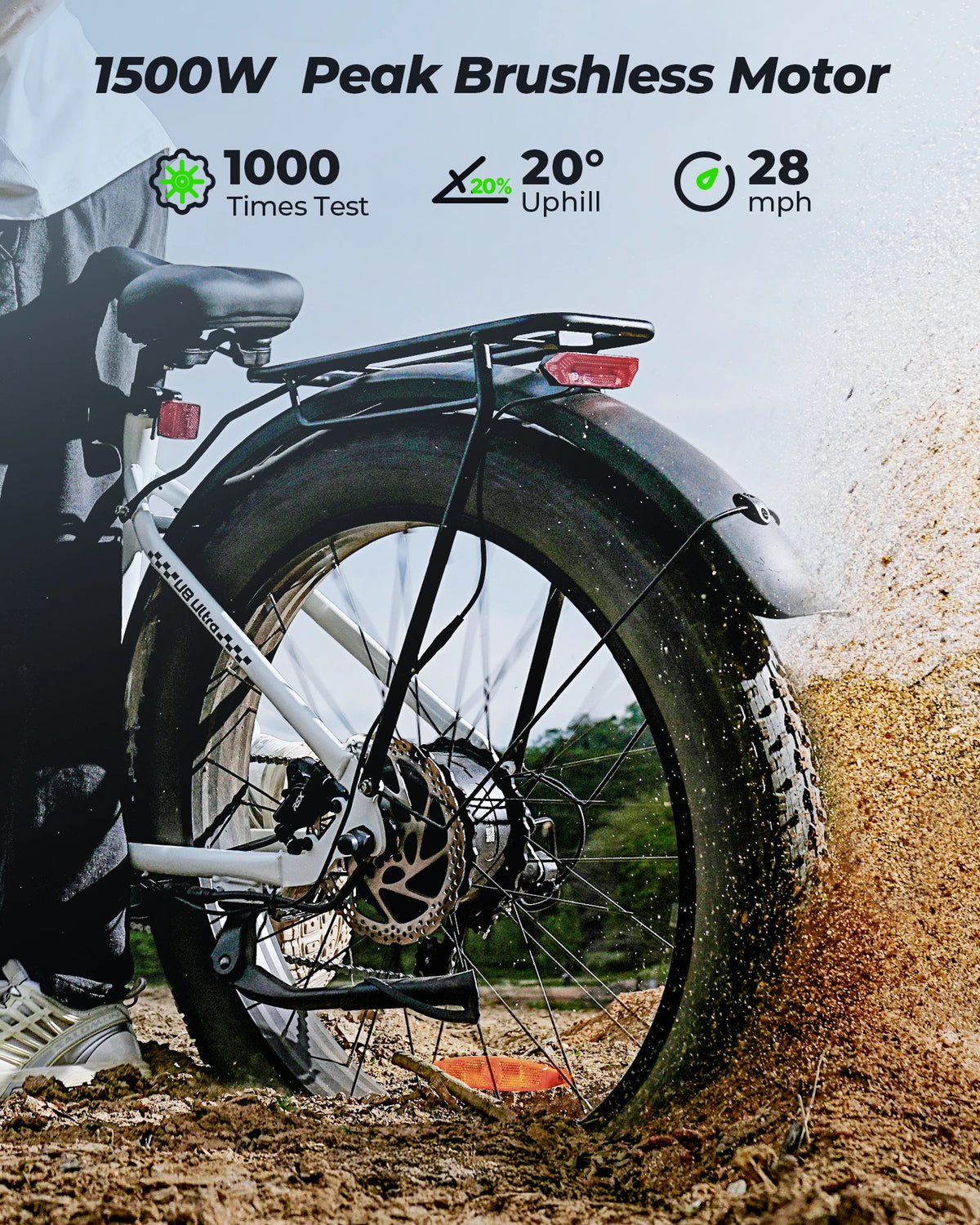 iScooter U8 Ultra 750W Electric Bike With Long Range