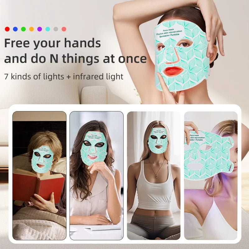 UBilli LED Face Mask Near Infrared Light Therapy Skin Rejuvenation