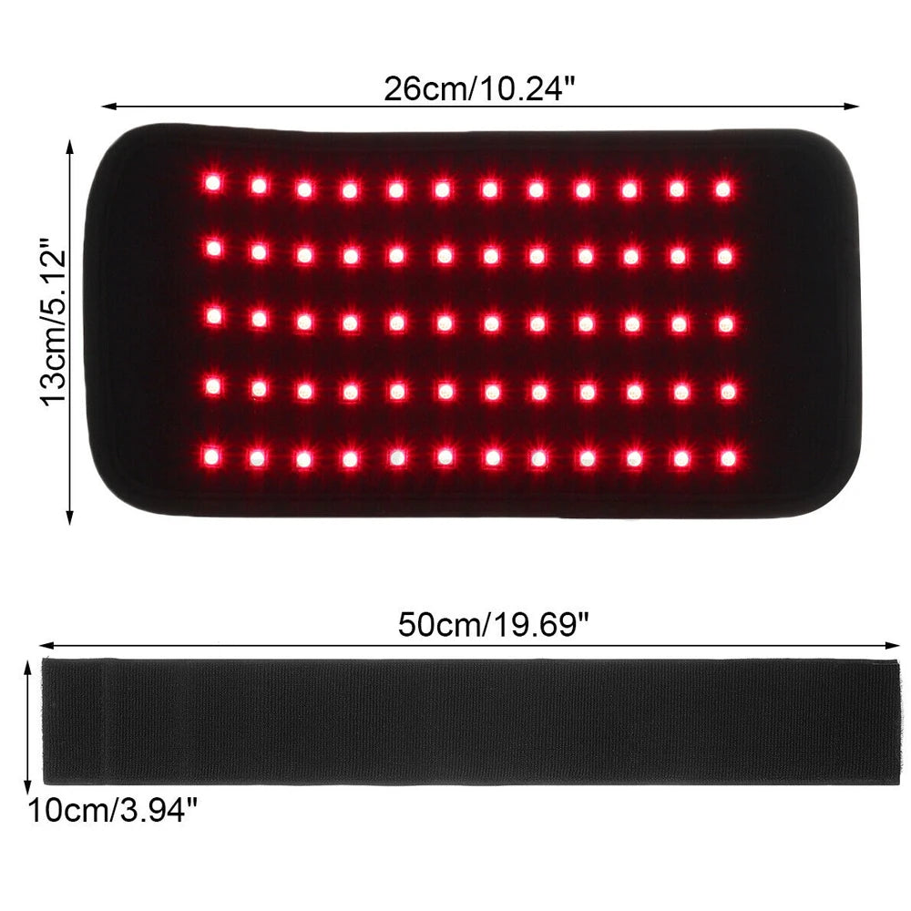 Portable Infrared LED Heat and Massage Pad for Back Waist