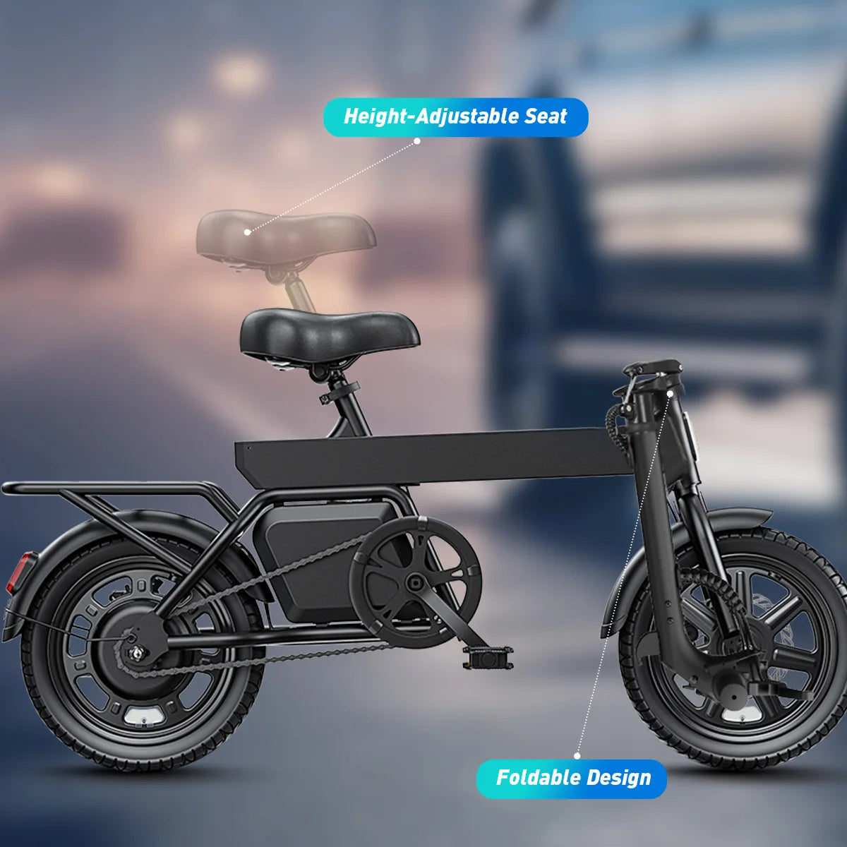 DYU B20 Folding Electric Bike With Removable Battery Pack
