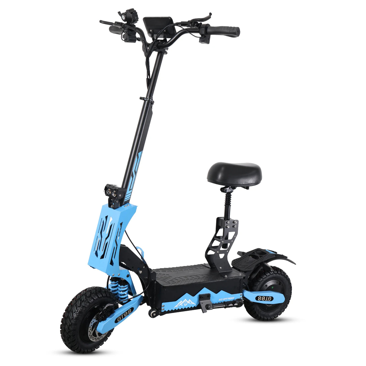 Arwibon Dual Motor Off Road Electric Scooter With Folding Frame