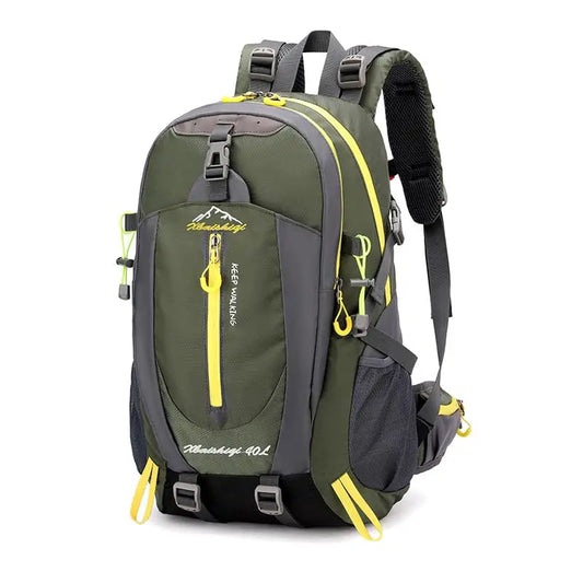 Waterproof Nylon Hiking Backpack With Large Capacity For Outdoor Travel