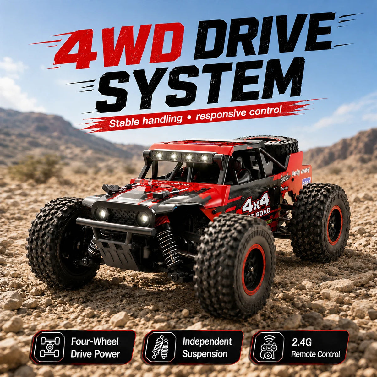 ZNLYRION SG202MAX Brushless 4WD Off Road RC Monster Truck