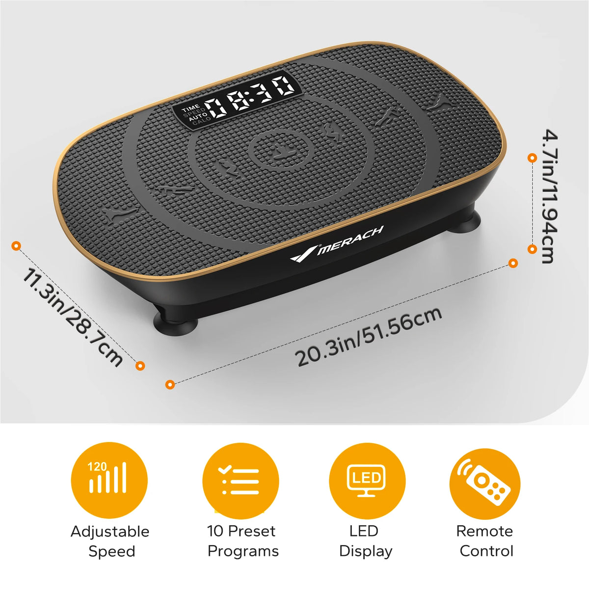 MERACH Whole Body Vibration Plate Exercise Machine for Home Fitness