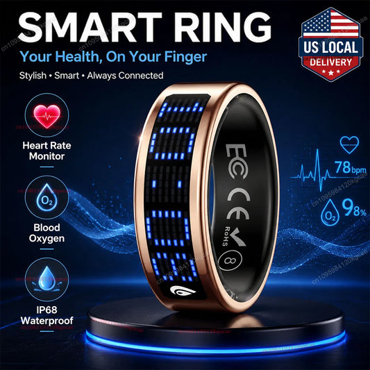 Ola Esporte Smart Ring With LED Display And Health Monitoring