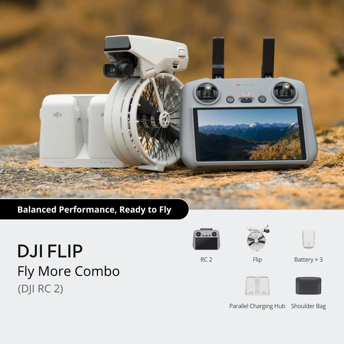 DJI Flip Fly More Combo Drone With 4K Gimbal Camera