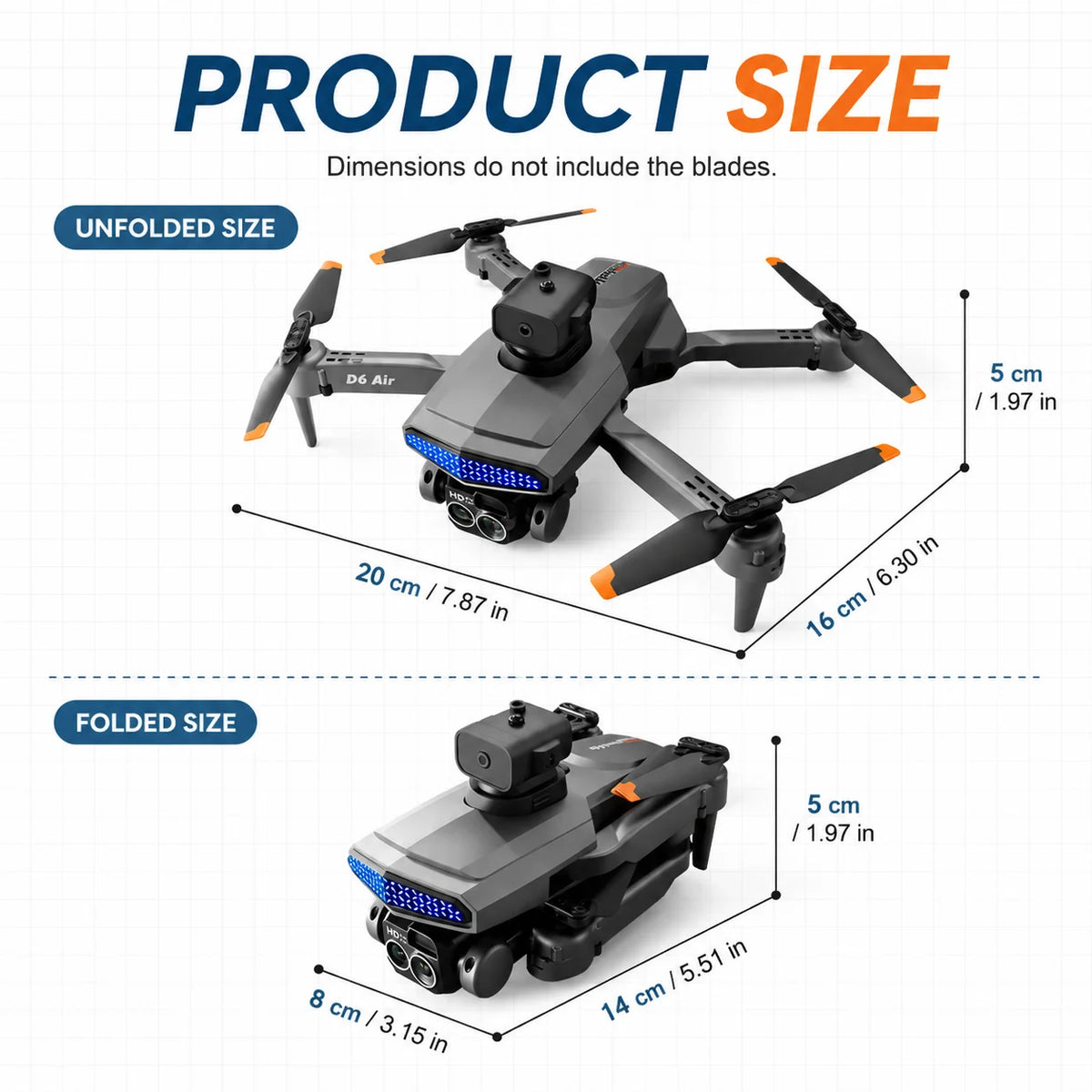 ZNLYRION D6 Foldable 4K Camera FPV Drone With Optical Flow