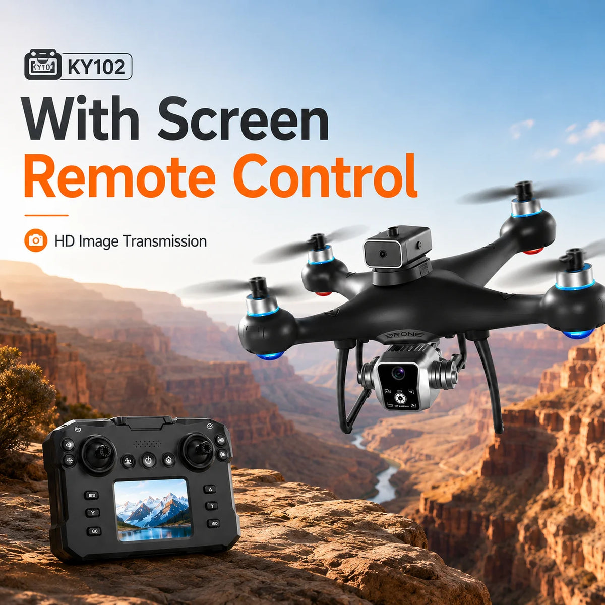 ZNLYRION Brushless Obstacle Avoidance HD Dual Camera RC Quadcopter