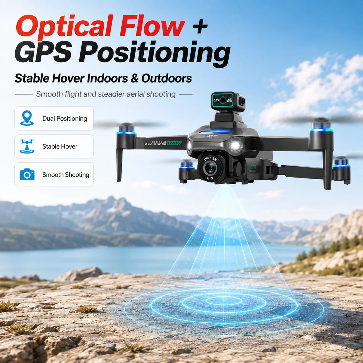 Znlyrion S159 GPS Drone With 8K Camera And Obstacle Avoidance