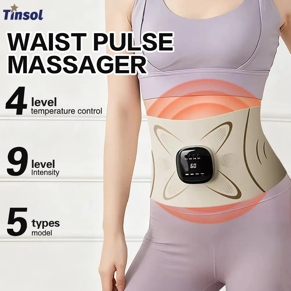 Jitesy EMS Waist Massager Belt With Heat Muscle Stimulator