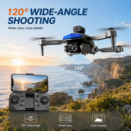 ZNLYRION D6 Foldable 4K Camera FPV Drone With Optical Flow