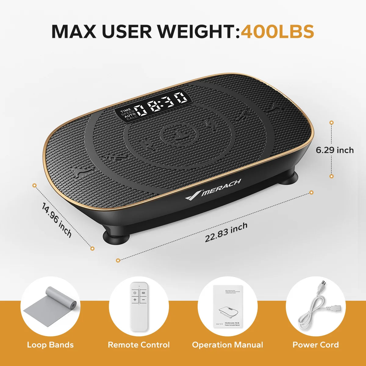 MERACH Whole Body Vibration Plate Exercise Machine for Home Fitness
