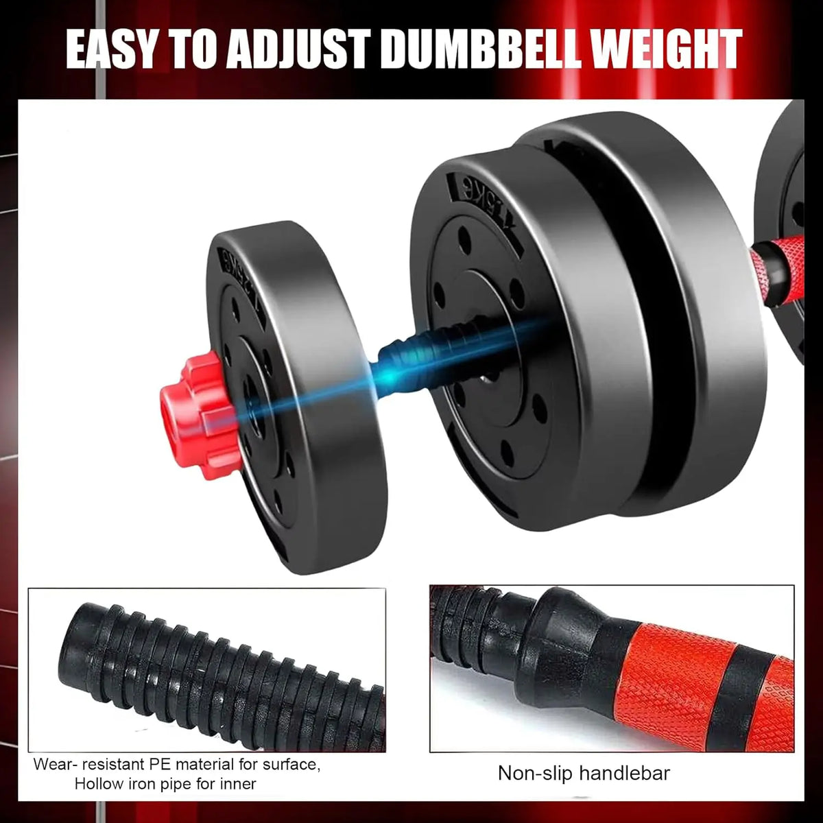 Adjustable Dumbbell Set for Home Gym Strength and Fitness Training