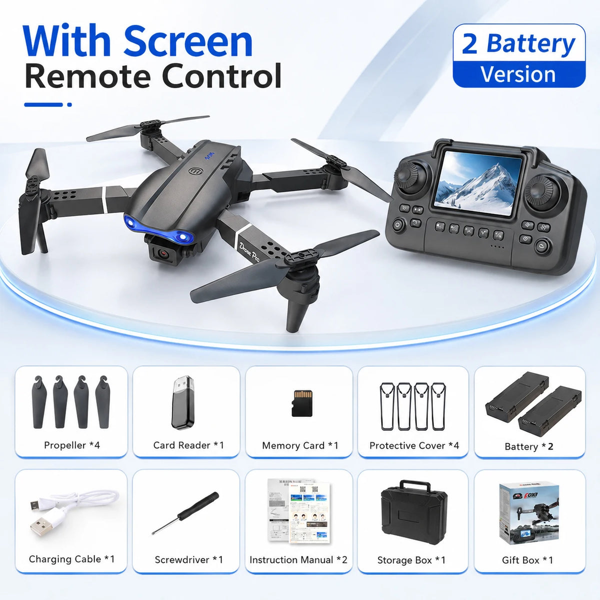 ZNLYRION 4K Dual Camera Foldable RC Drone With Intelligent Flight