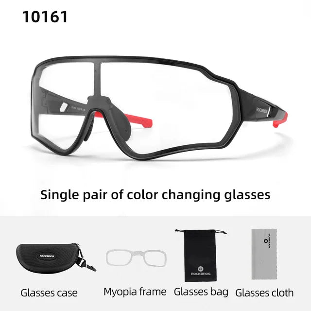 Rockbros Photochromic Cycling Sunglasses With UV400 Protection