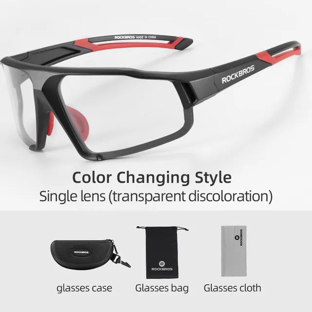 Rockbros Photochromic Cycling Sunglasses With UV400 Protection