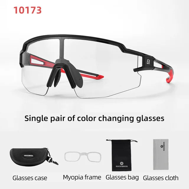 Rockbros Photochromic Cycling Sunglasses With UV400 Protection