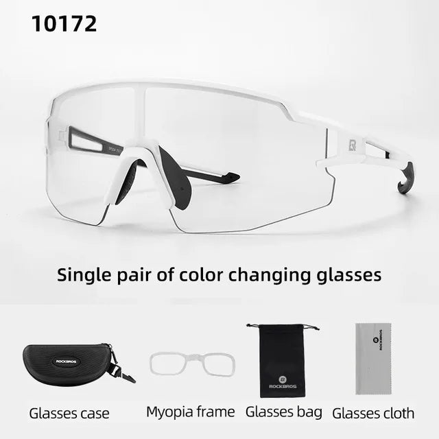 Rockbros Photochromic Cycling Sunglasses With UV400 Protection