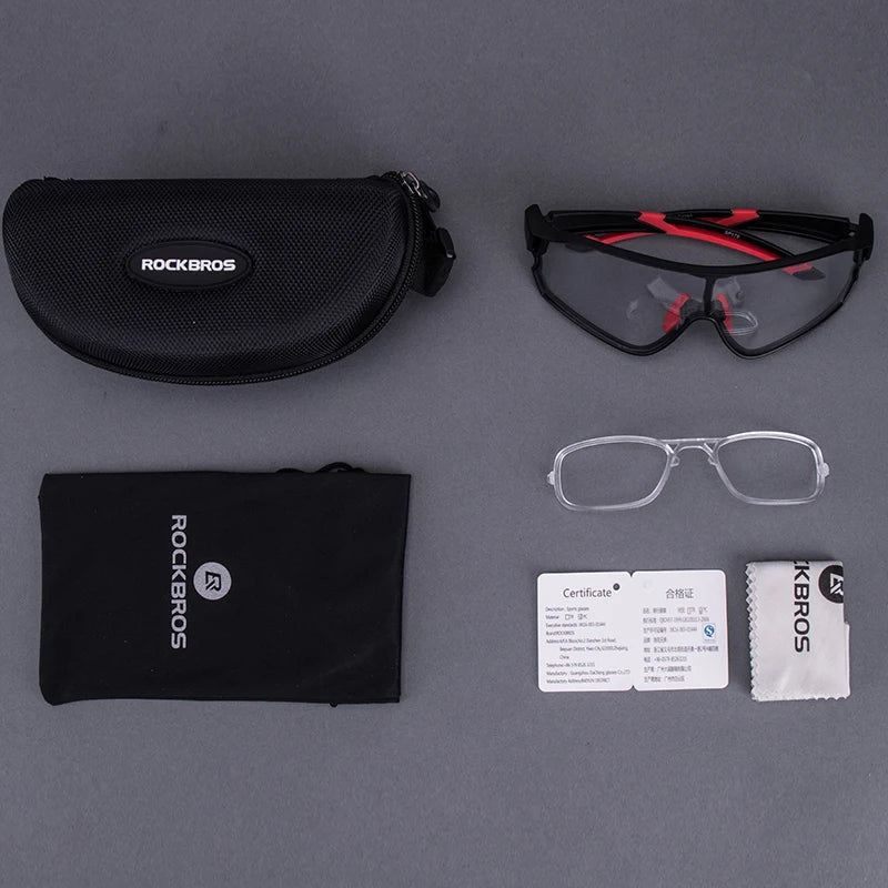 Rockbros Photochromic Cycling Sunglasses With UV400 Protection