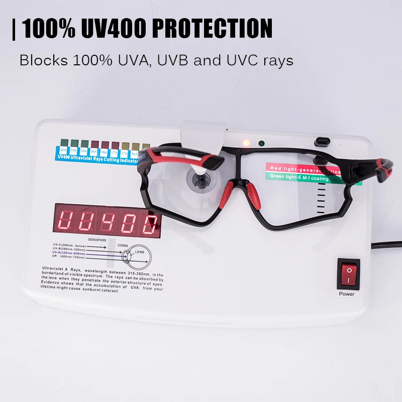 Rockbros Photochromic Cycling Sunglasses With UV400 Protection