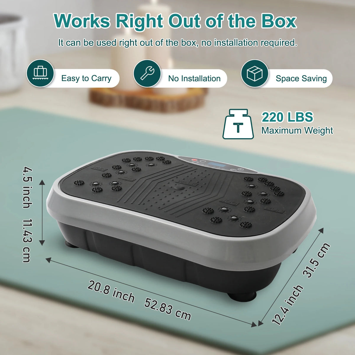 Portable Vibration Plate Exercise Machine For Home Workouts