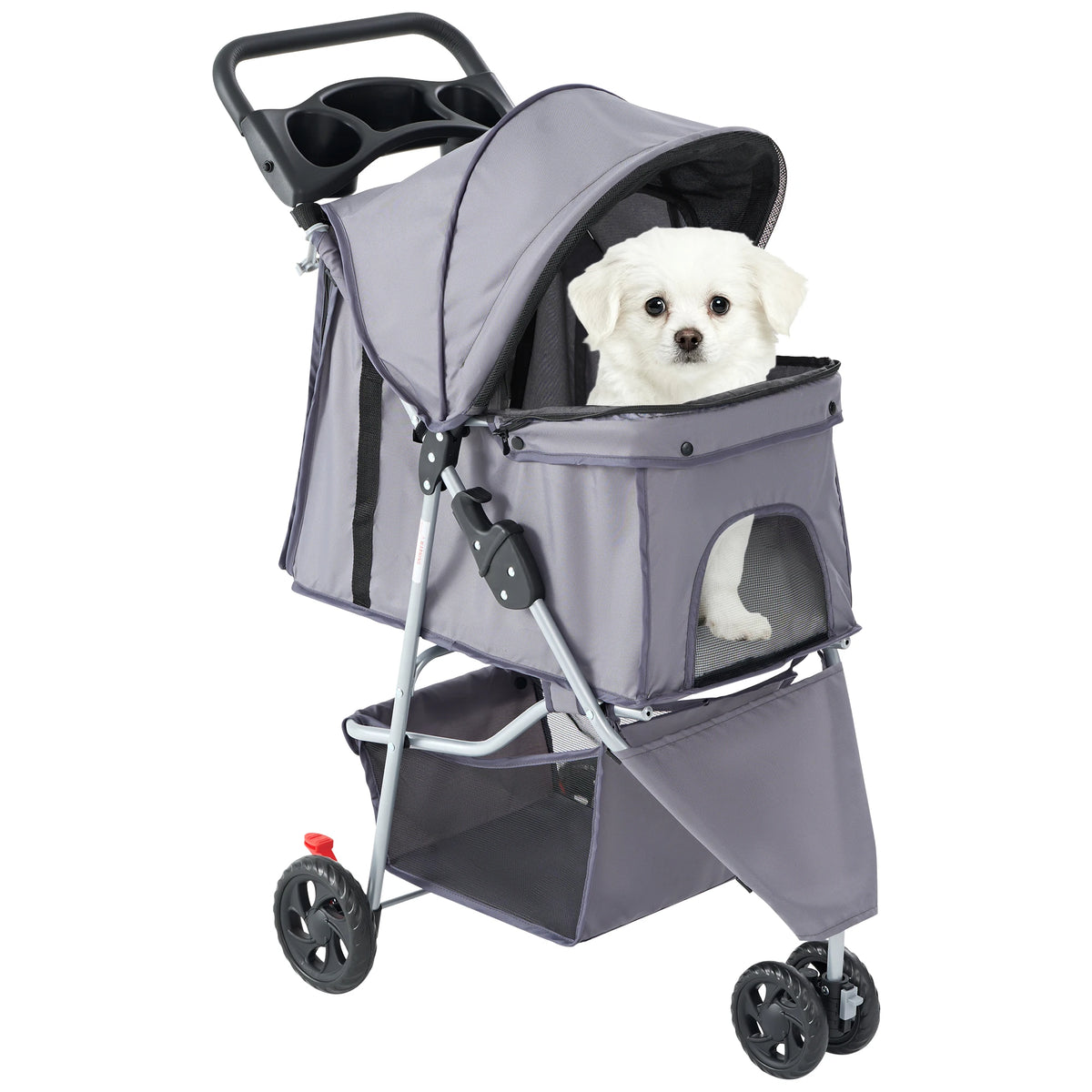 JHK Foldable Pet Stroller for Small Dogs and Cats Outdoors