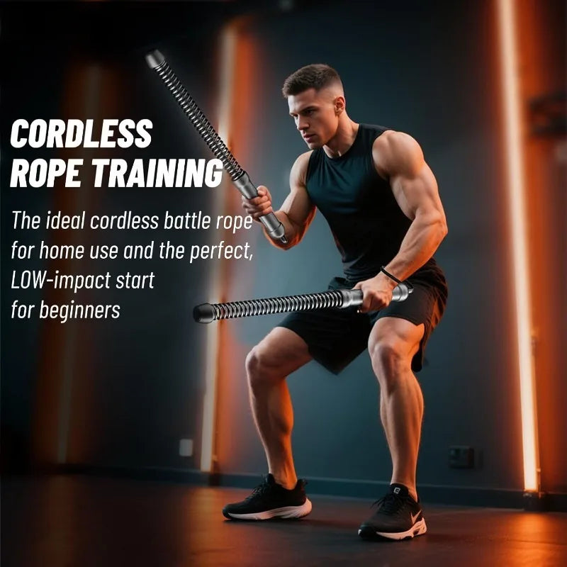 Wireless Combat Rope Trainer for Strength and Aerobic Fitness