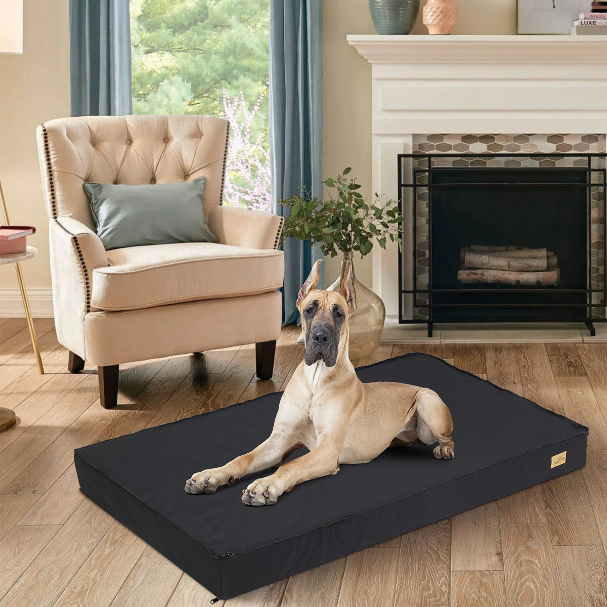 BINGOPAW Orthopedic Waterproof Dog Bed With Washable Non Slip Bottom