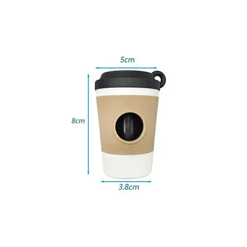 Portable Dog Waste Bag Dispenser With Coffee Cup Design