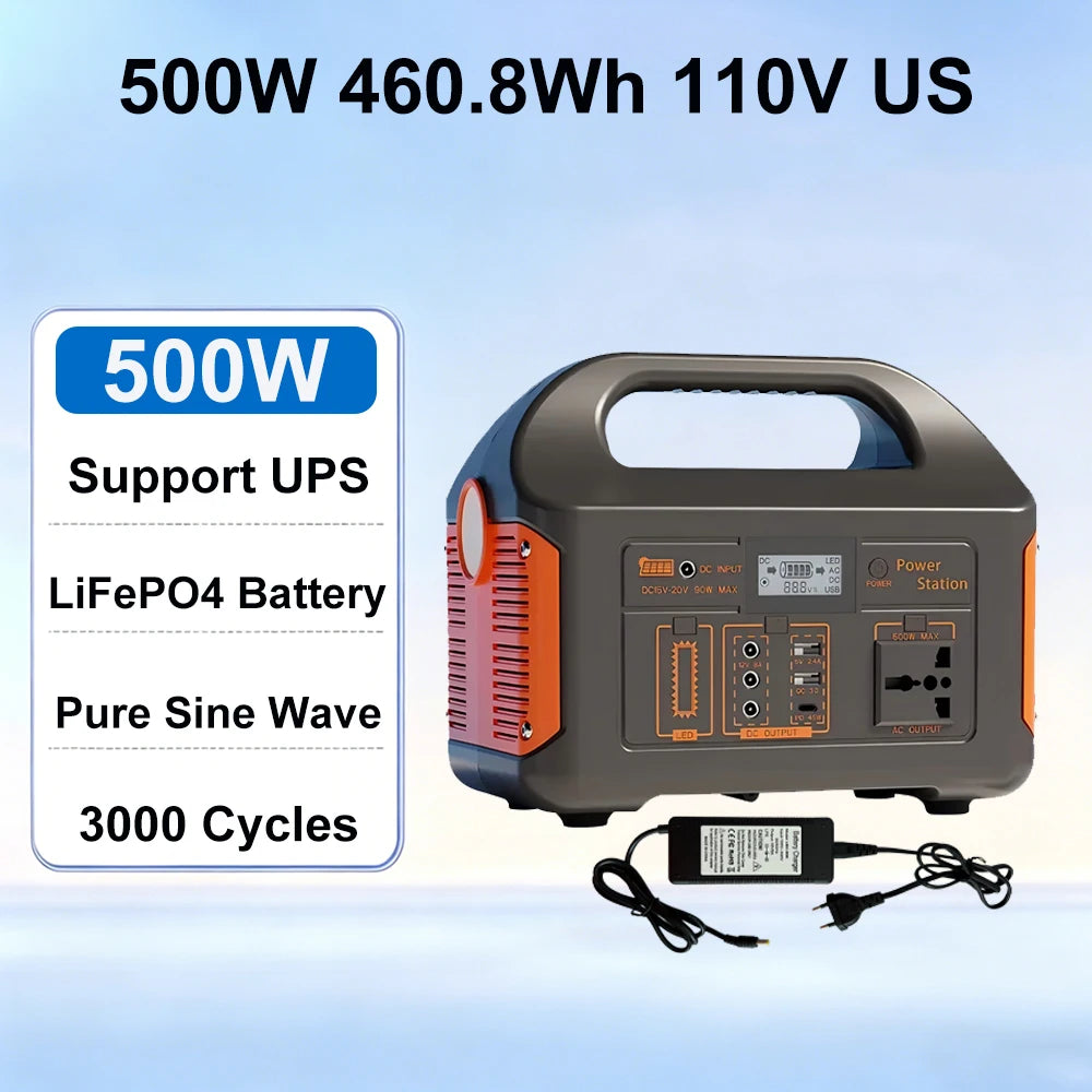 GaiaRay 300W 460Wh LiFePO4 Portable Power Station Generator