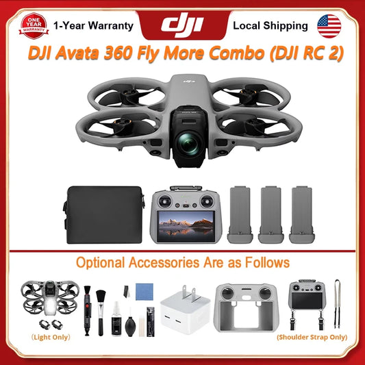 DJI Avata 360 Fly More Combo Drone Featuring 8K Camera