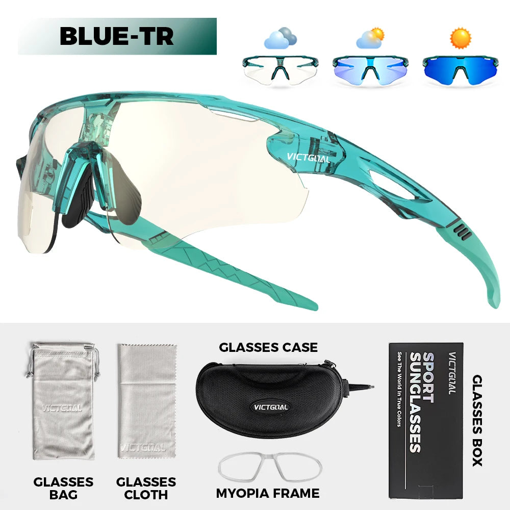 Victgoal Photochromic Cycling Sunglasses With UV400 Protection