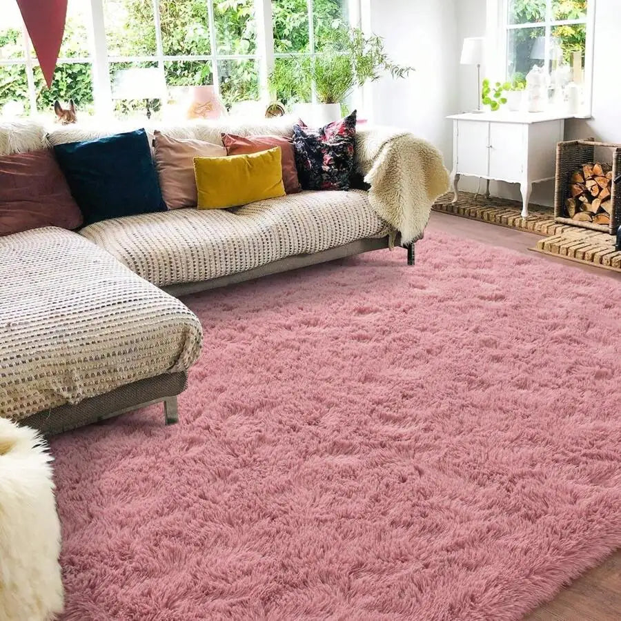 Plush Shag Rug For Bedroom Living Room And Dorm Decor
