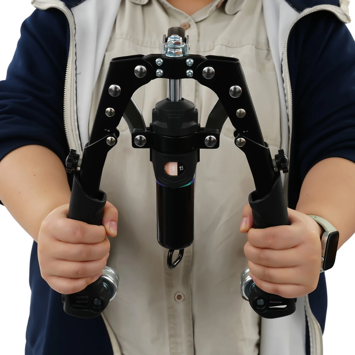 Hydraulic Power Twister Spin Button Forearm Strength Trainer