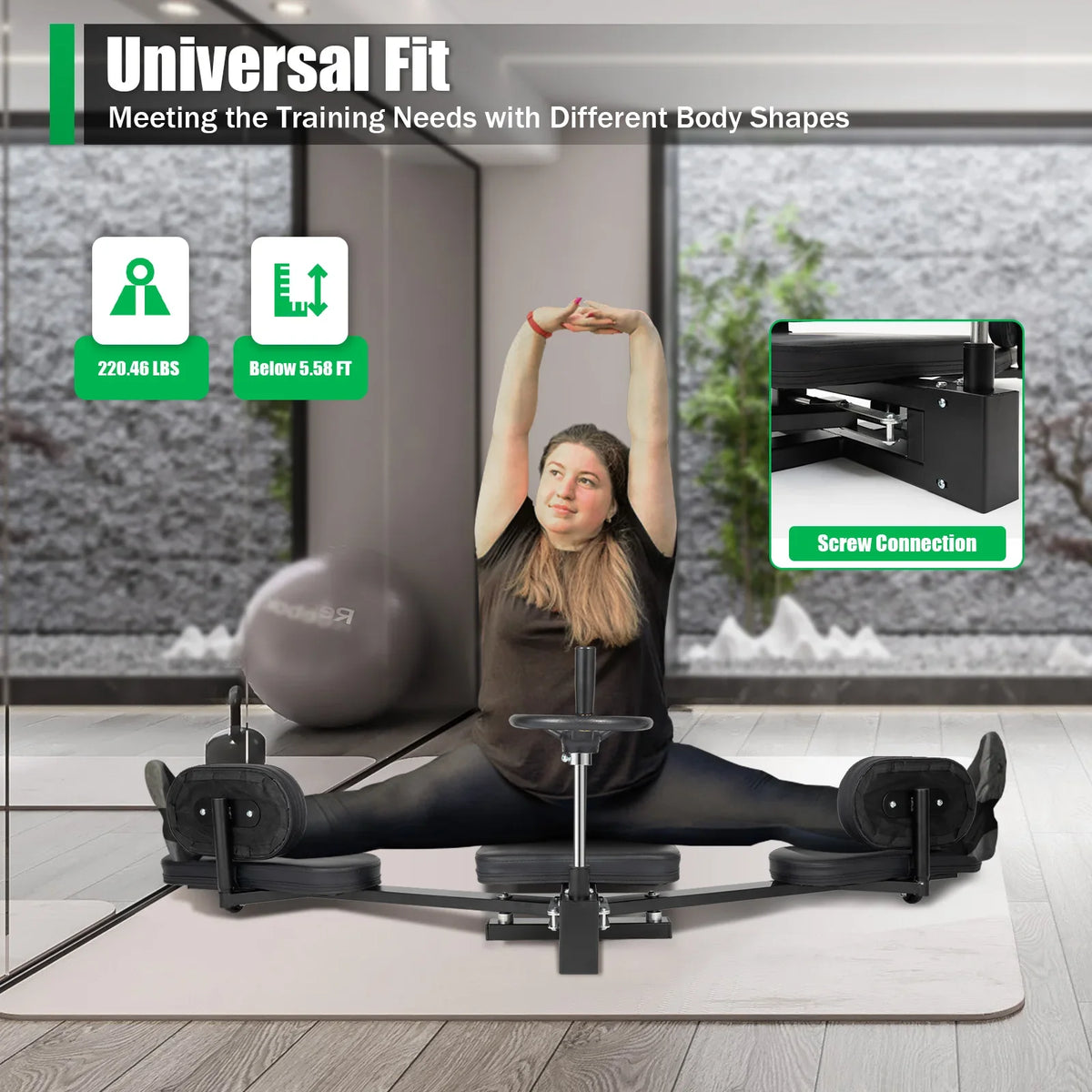 Heavy Duty Four Bar Leg Stretcher For Core And Leg Flexibility