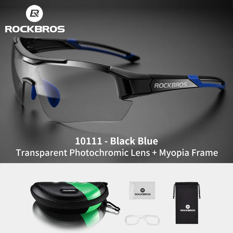 Rockbros Cycling Photochromic Sunglasses With UV400 Protection Lens