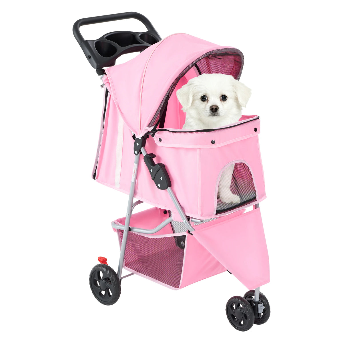 JHK Foldable Pet Stroller for Small Dogs and Cats Outdoors