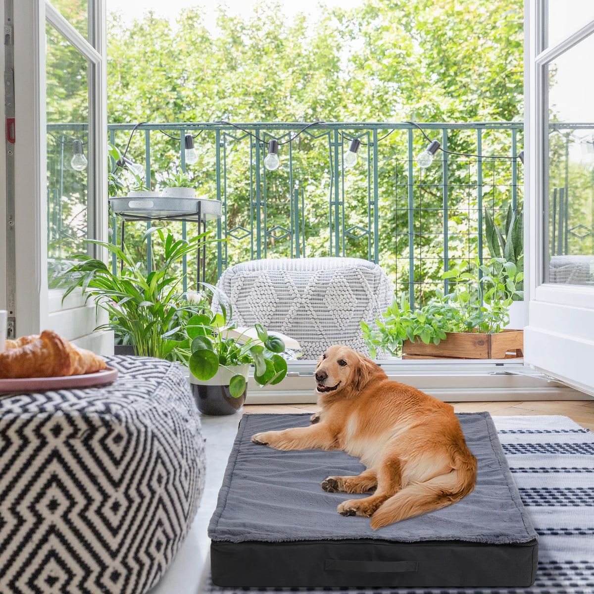 BINGOPAW Orthopedic Waterproof Dog Bed With Washable Non Slip Bottom