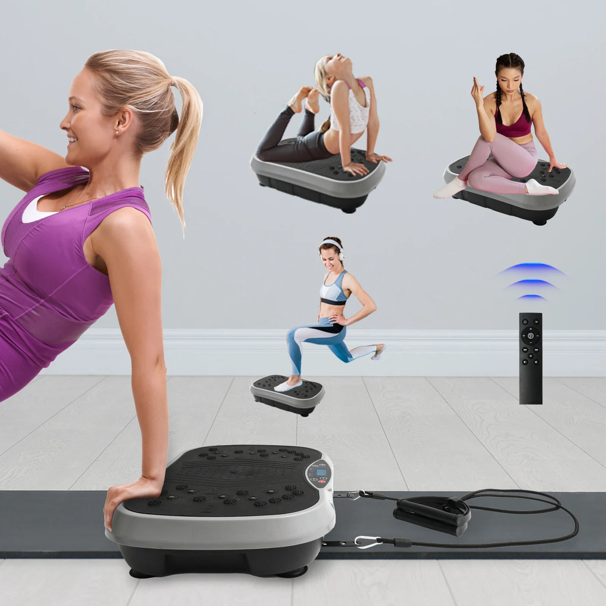 Portable Vibration Plate Exercise Machine For Home Workouts