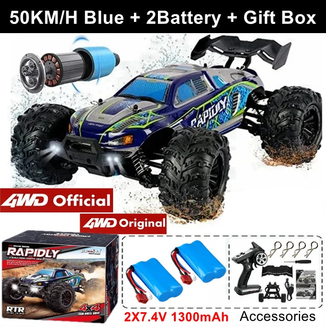 4WD Off Road Remote Control Car High Speed Brushless Buggy