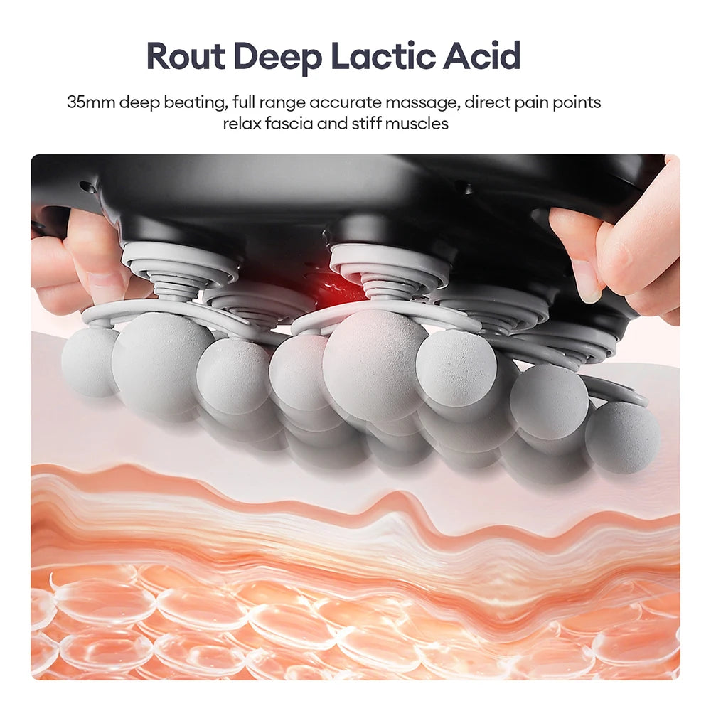 Iebilif Red Light Deep Tissue Massage Gun for Muscle Relief
