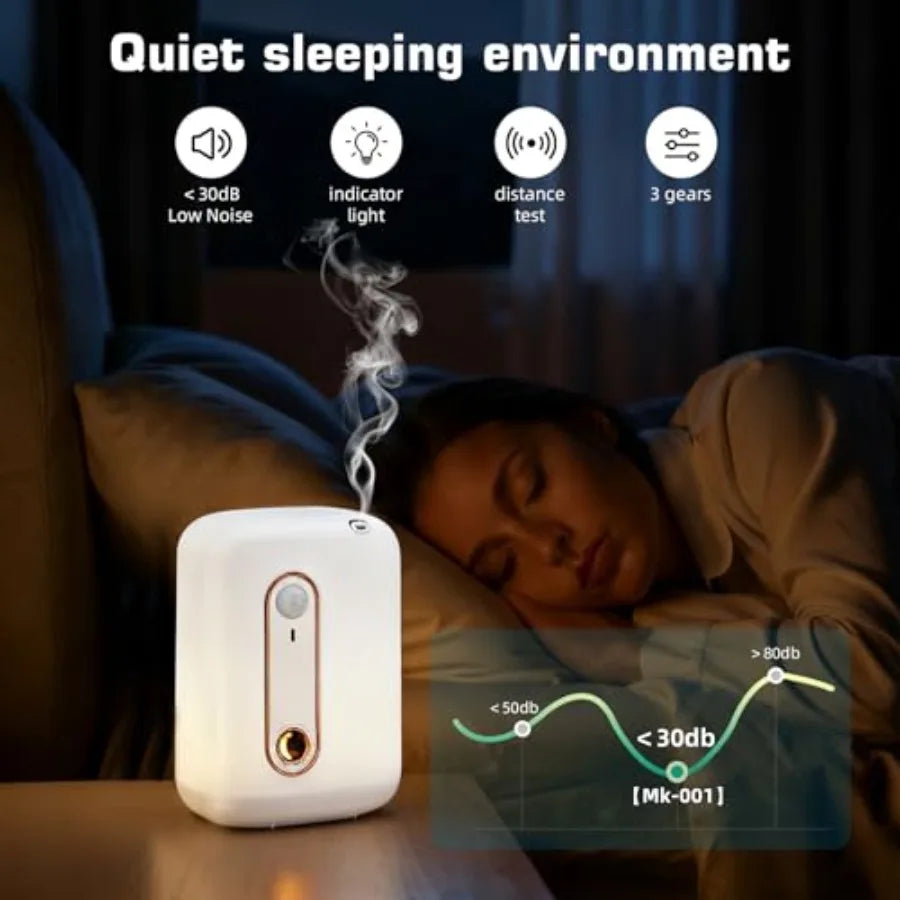 Waterless Motion Activated Essential Oil Diffuser for Home and Office