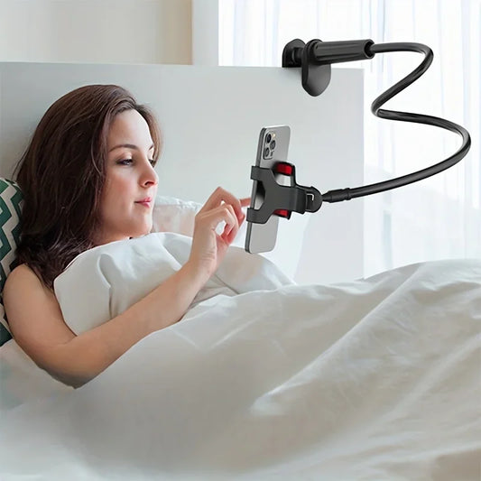 Stainless Steel Flexible Gooseneck Lazy Phone Mount Bracket with Handle
