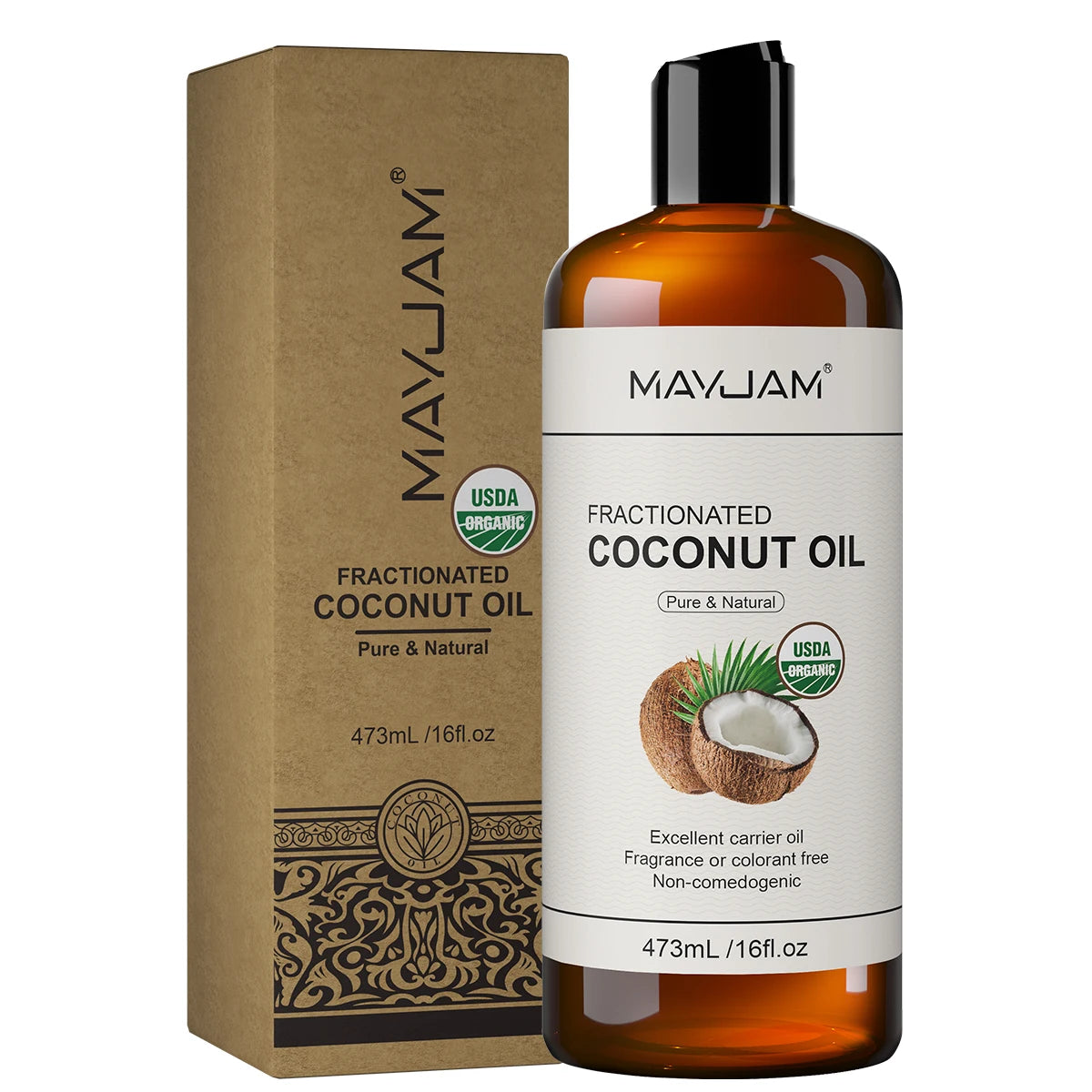 MAYJAM Organic Cold Pressed Castor Oil for Skin and Hair Care