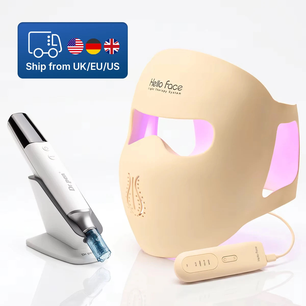 Hello Face Dr Pen M9 Microneedling Device With LED Mask