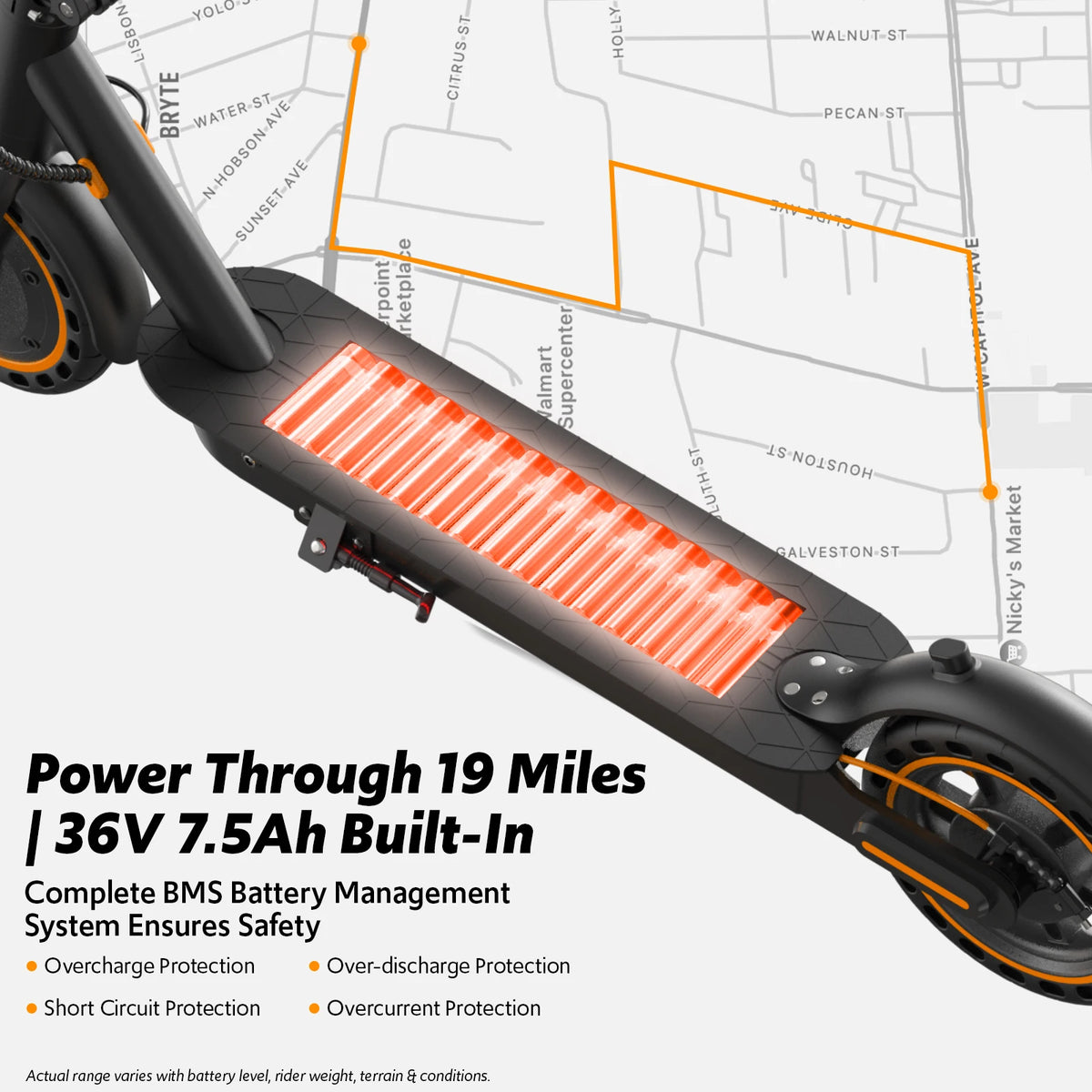 Osboo 550W Foldable Electric Scooter For Commuter Adults