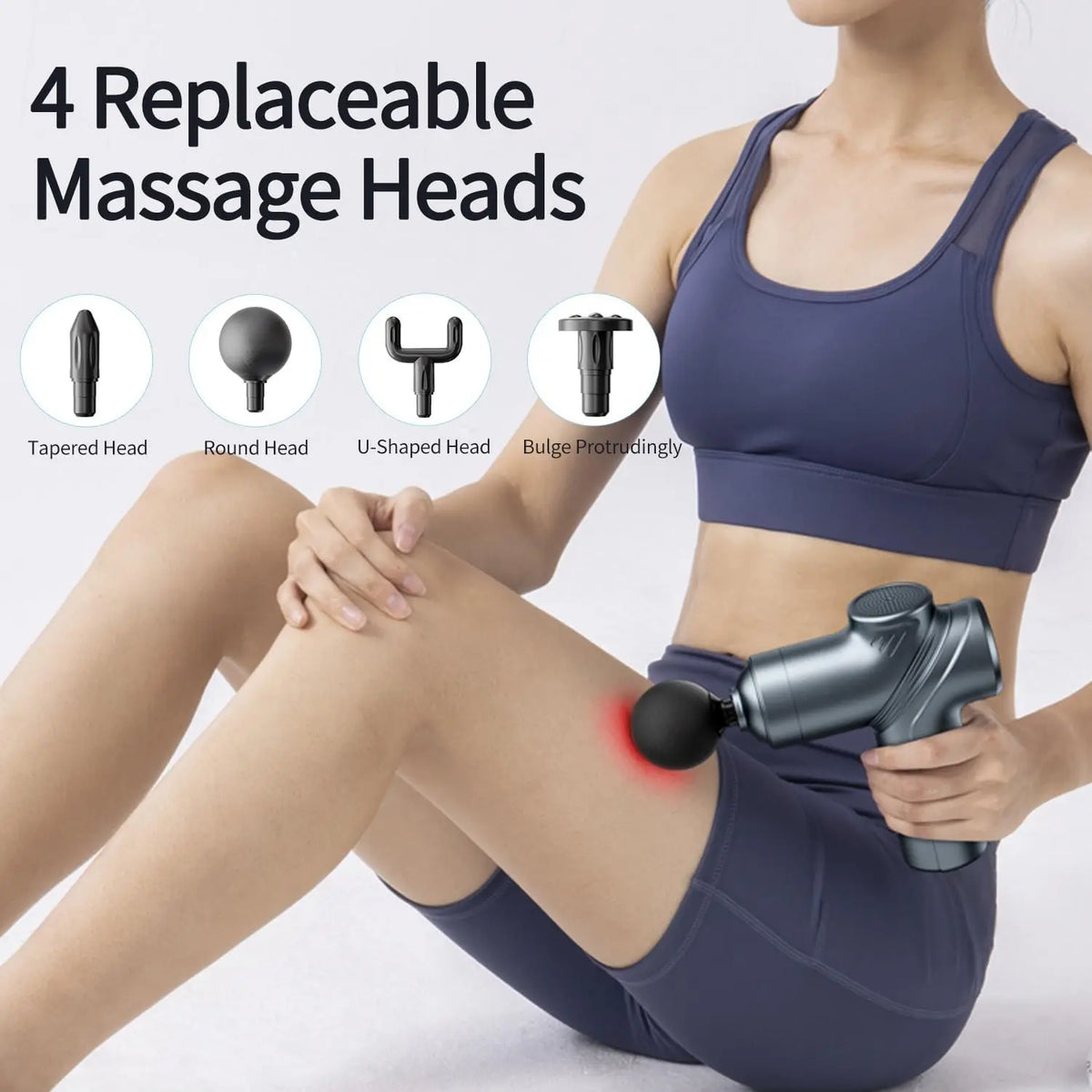 Leercon Muscle Massage Gun Portable Brushless Motor With Four Heads
