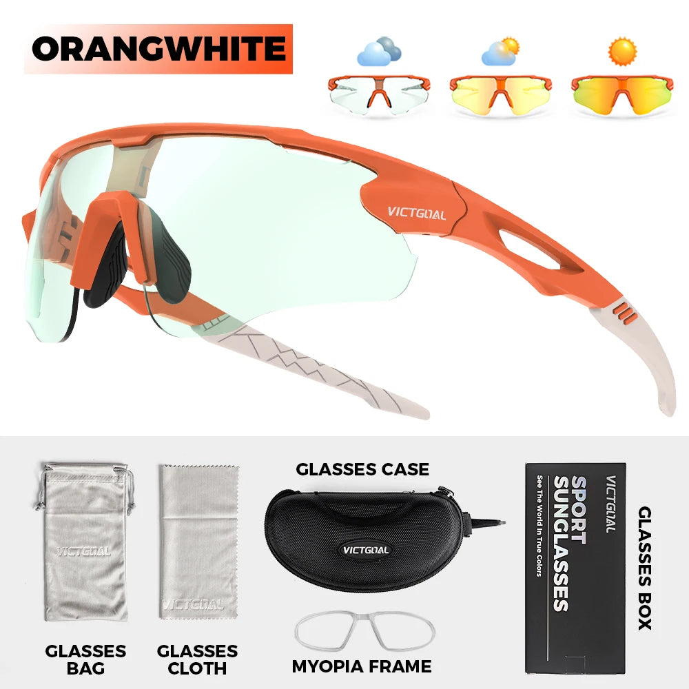 Victgoal Photochromic Cycling Sunglasses With UV400 Protection
