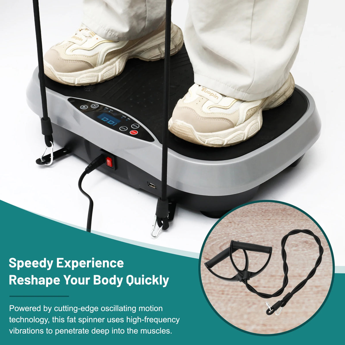 Portable Vibration Plate Exercise Machine For Home Workouts