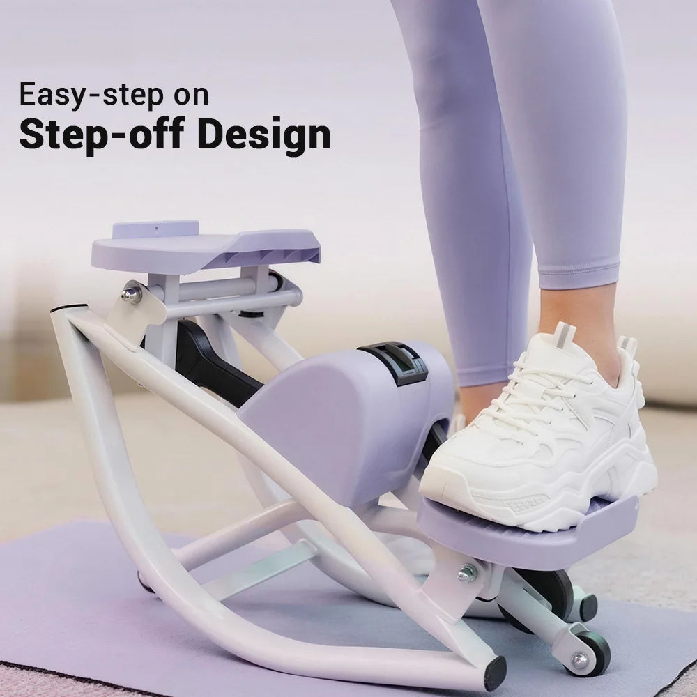Umay Mini Stepper Machine With Resistance Bands For Home Workouts